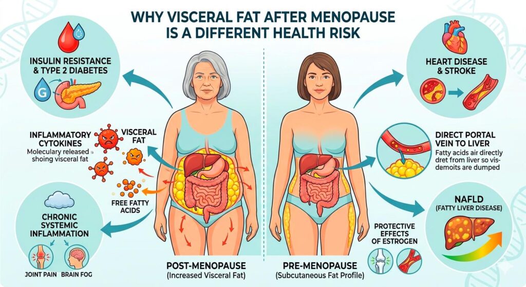 Why Visceral Fat After Menopause Is a Different Health Risk — And Why UK Private Healthcare Now Takes It Seriously